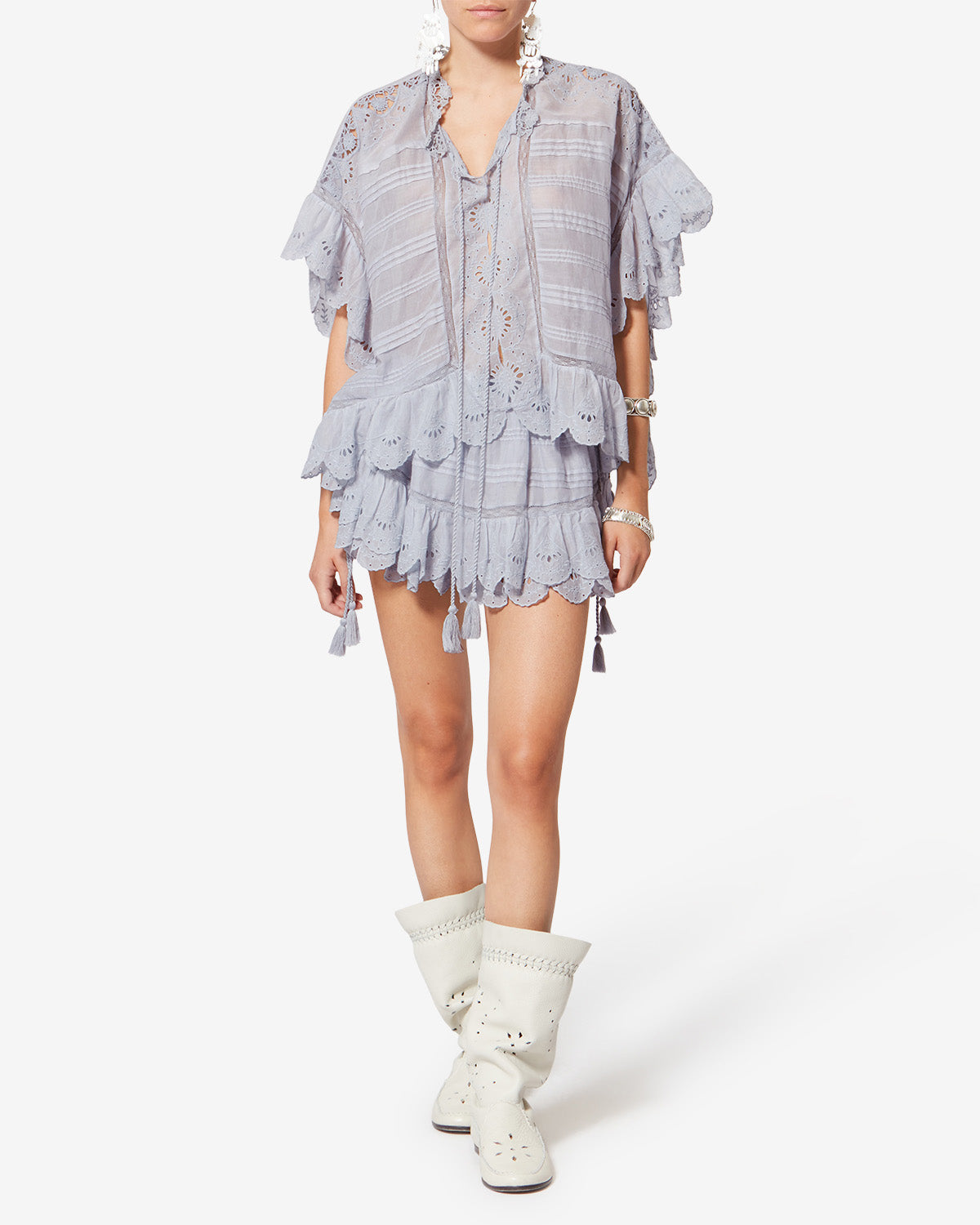 PURIA SHORTS IN LIGHT BLUE - Romi Boutique