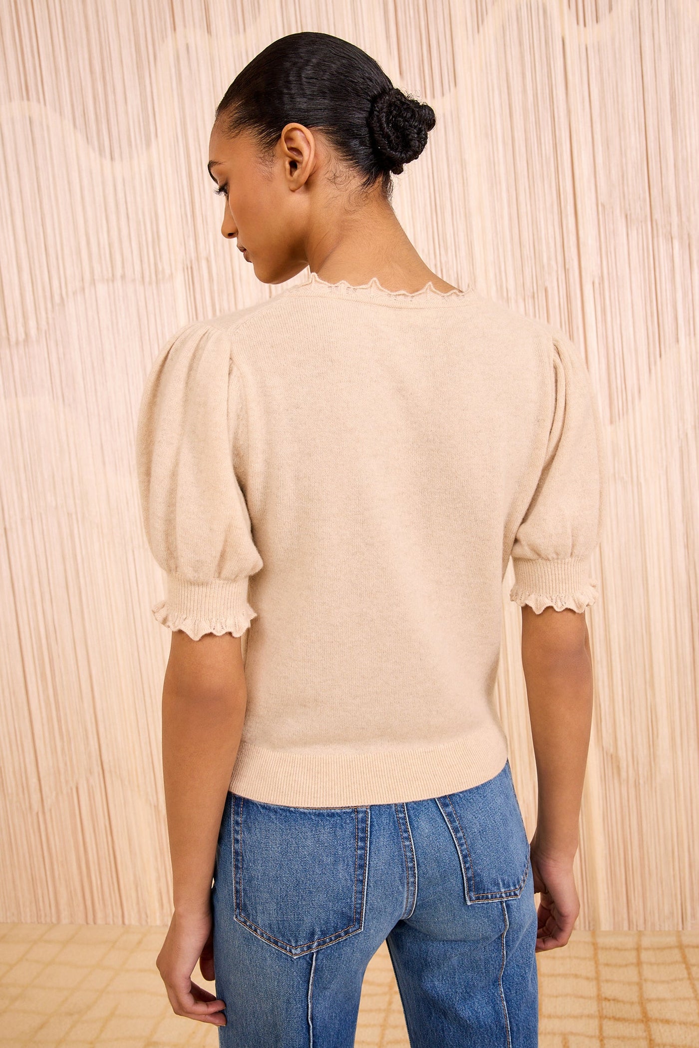 POLLINE SHORT SLEEVE TOP IN MELANGE