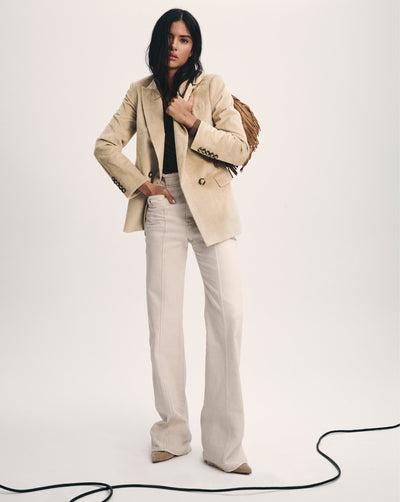 SEVYN DICKEY JACKET IN HEATHERED SAND