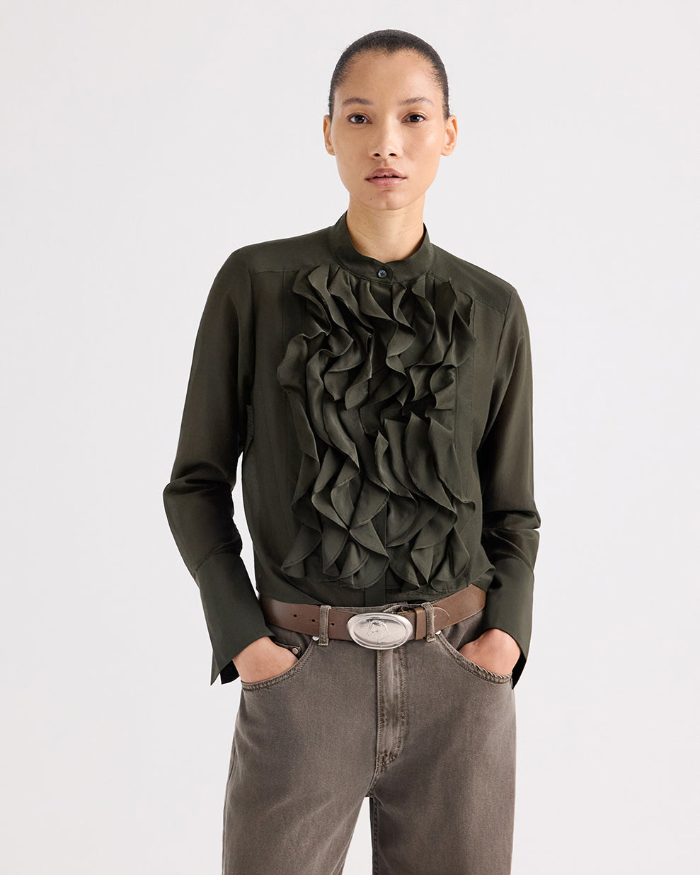 TWP Buckle Bunny W/ Horse Motif at Romi Boutique