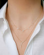 EF Collection Multi Diamond Cluster Necklace at Romi Boutique