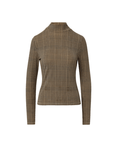 NATE TOP IN DARK ACORN MULTI