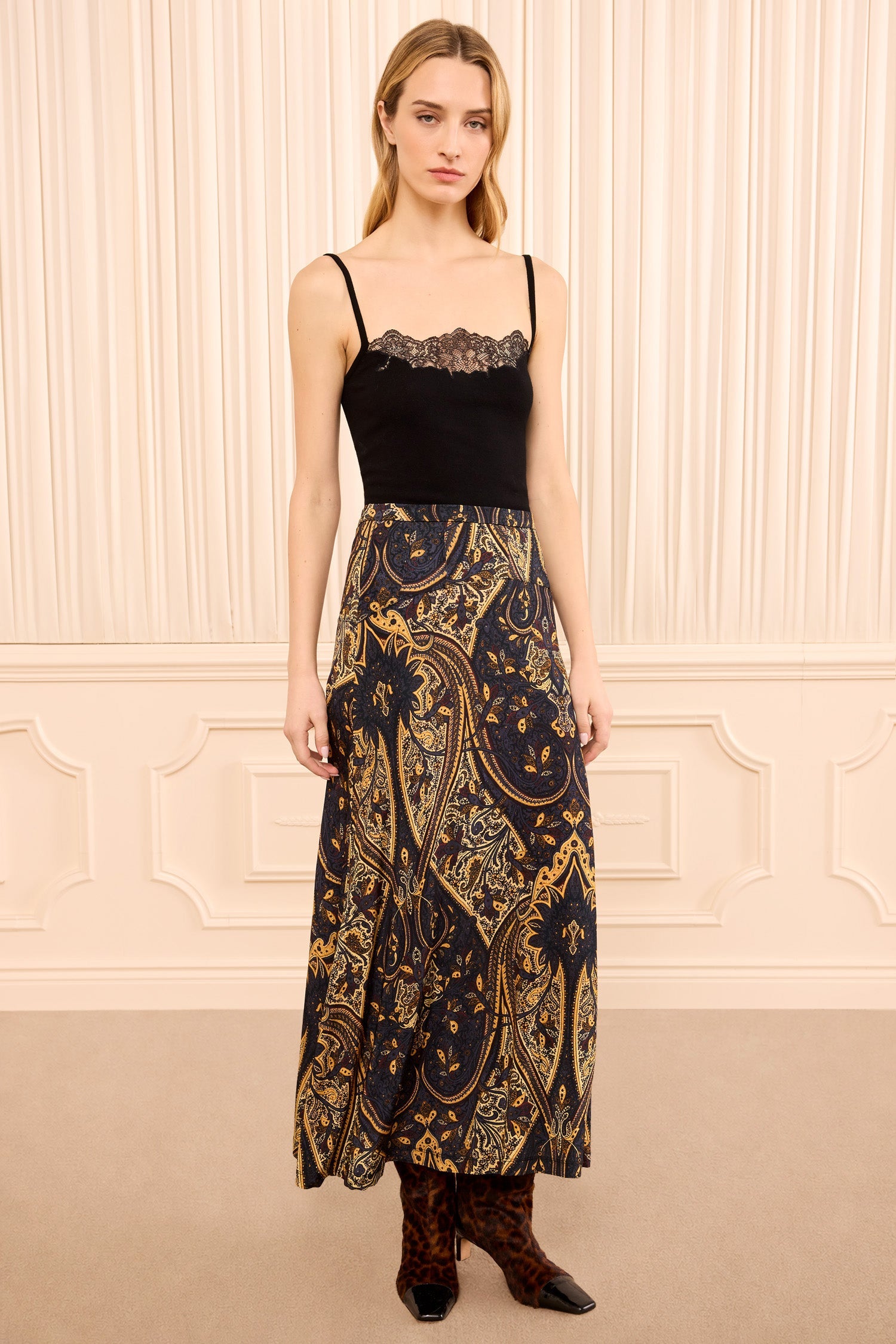 Paola Jersey Skirt