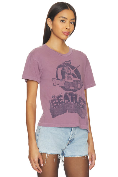 THE BEATLES CROP TEE IN PURPLE HAZE