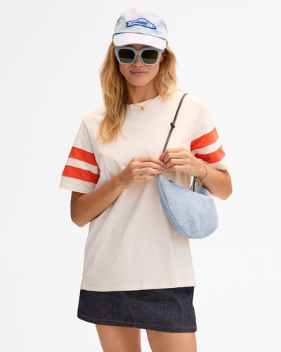 LUNE IN LIGHT BLUE DENIM SUEDE