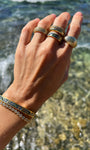 Native Gem Mini Billionaire Ring In Gold at Romi Boutique