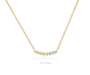 EF Collection Full Cut Diamond Arc Necklace at Romi Boutique