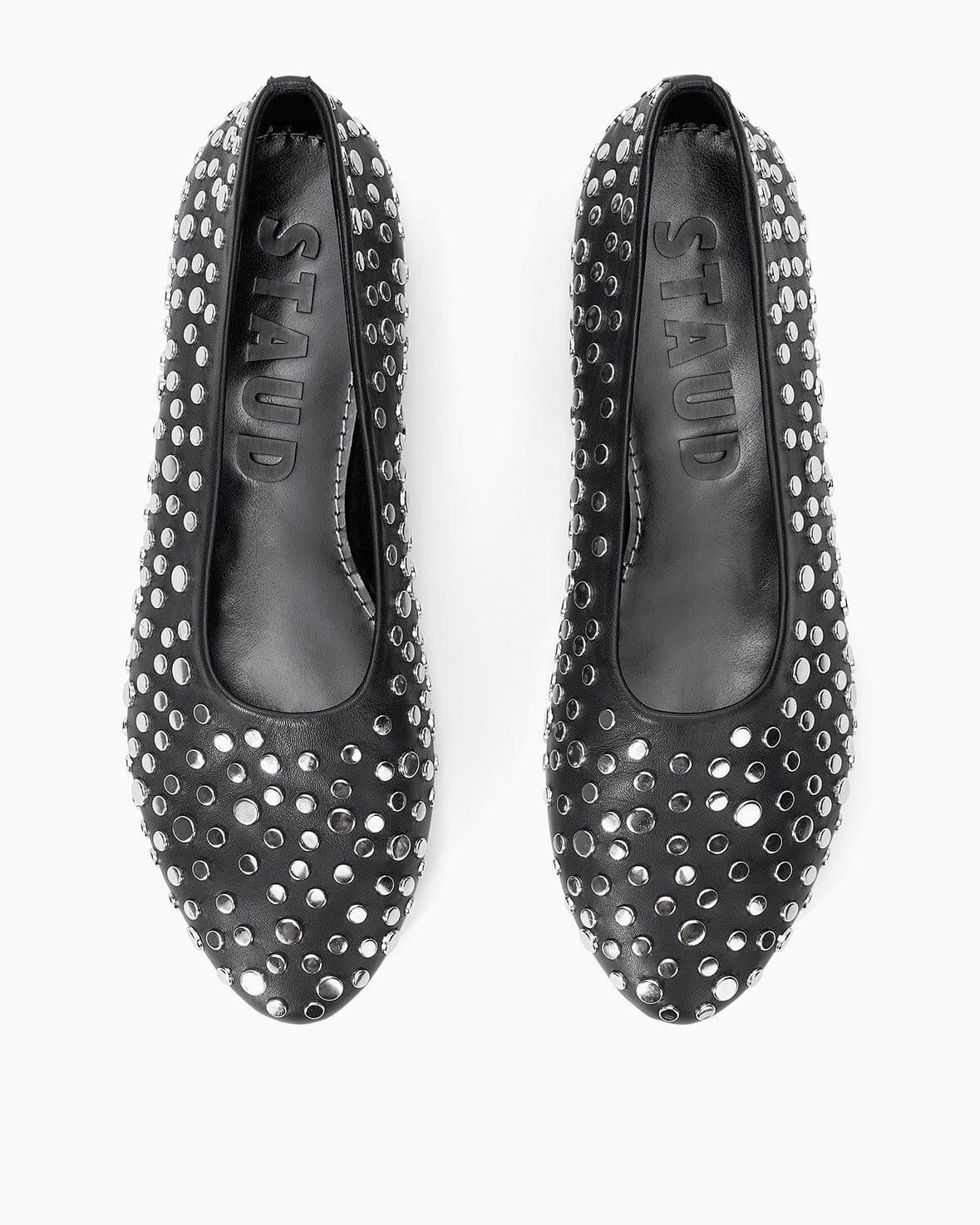Staud Alba Ballet Flat in Rivets at Romi Boutique