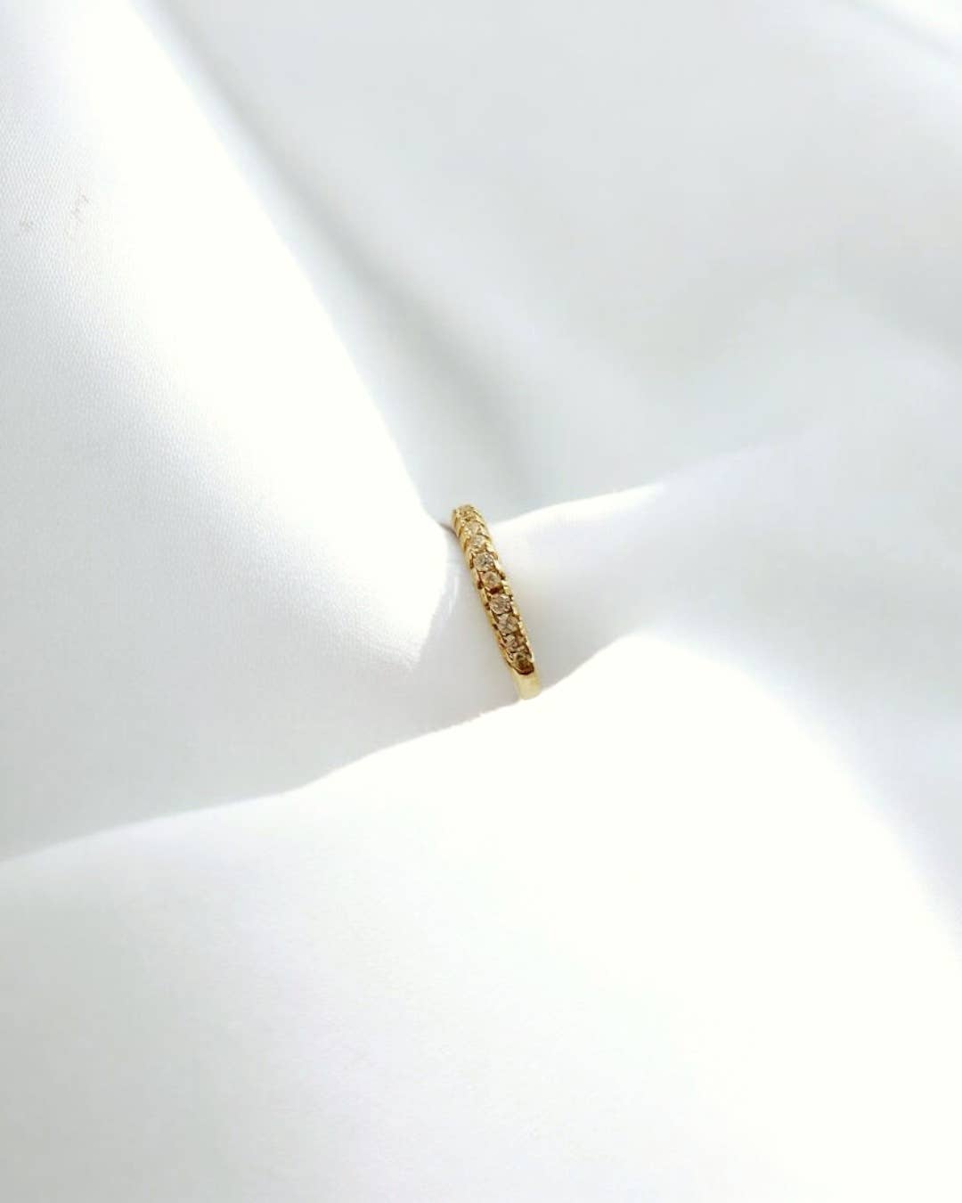 CHARLOTTE PAVE EAR CUFF IN GOLD - Romi Boutique