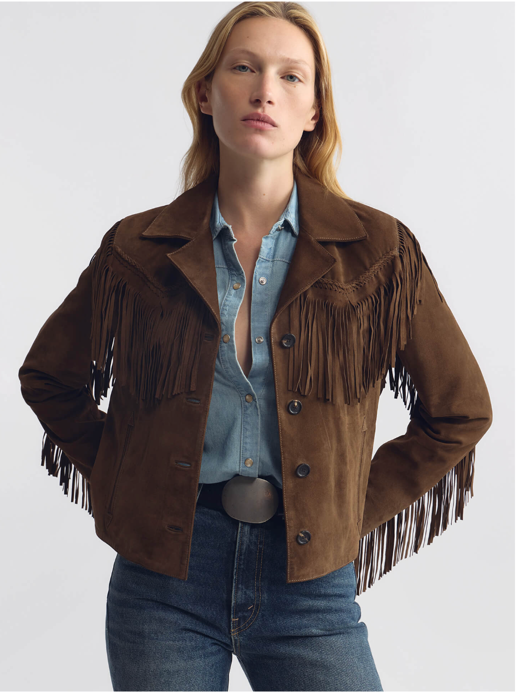Nili Lotan Eloi Suede Jacket at Romi Boutique