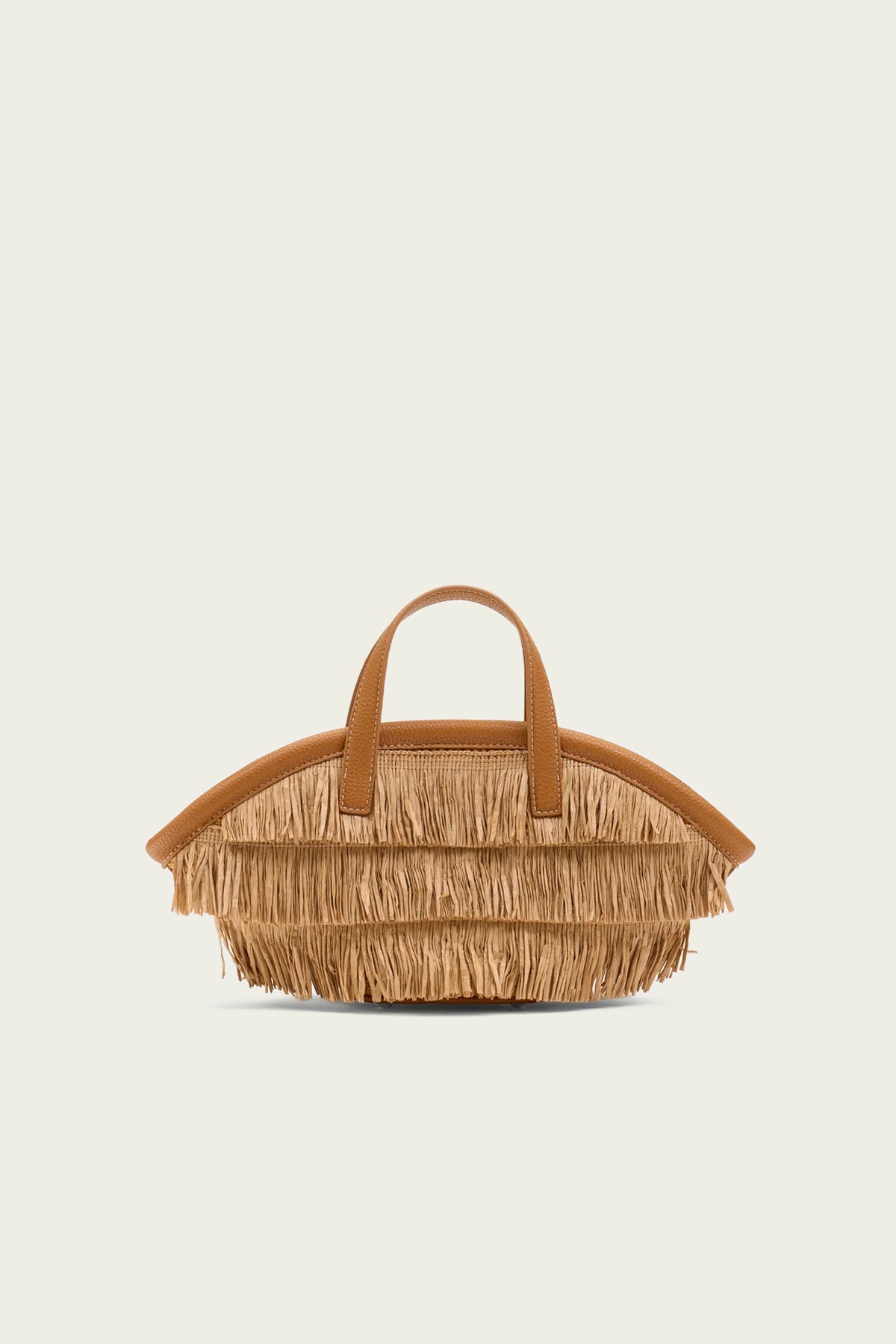 MINI FRINGE MERCADO TOTE IN NATURAL - Romi Boutique