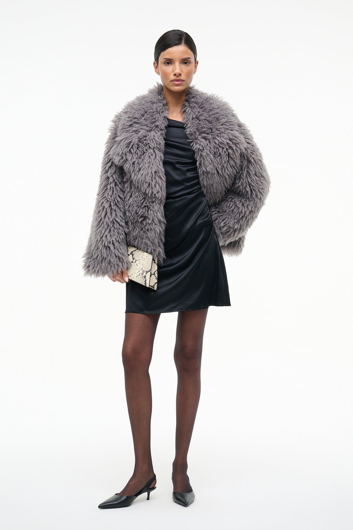 Staud MINI PHARE SILK DRESS at Romi Boutique