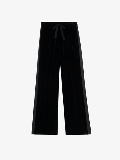 POMA VELVET PANTS IN BLACK