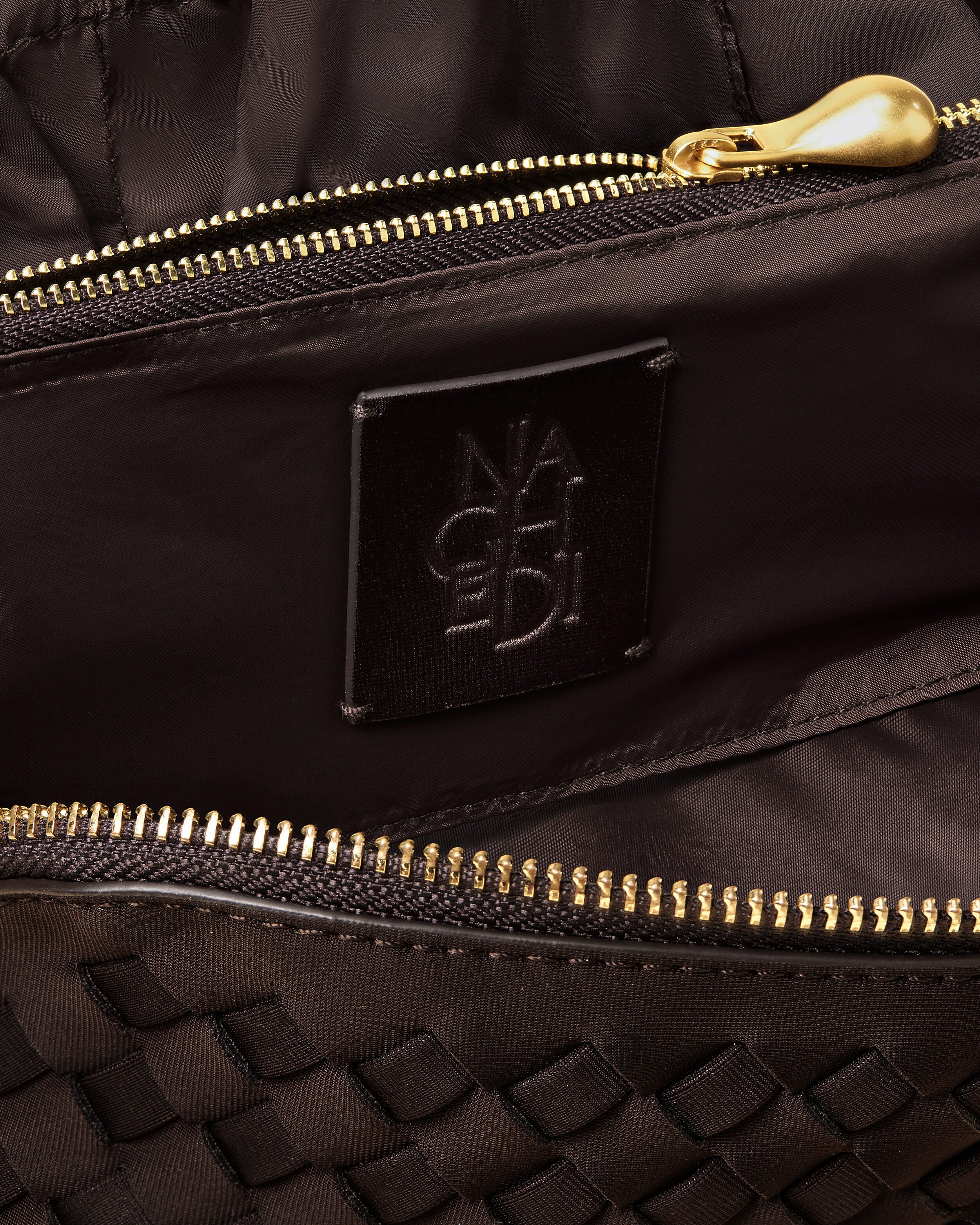 Naghedi CARAVAN MEDIUM COSMETIC CASE IN CHOCOLATE at Romi Boutique