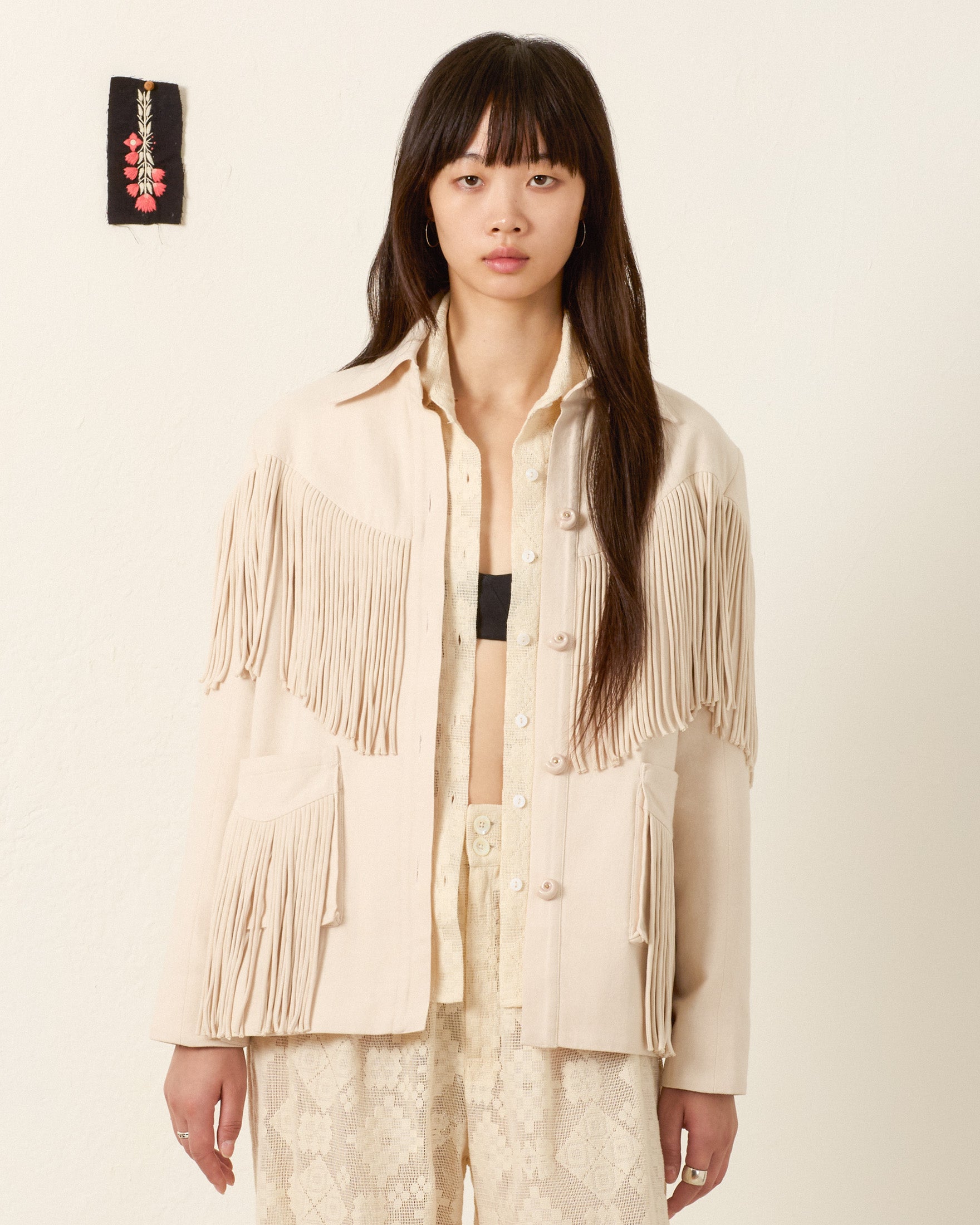 Alix of Bohemia JUDE DUNE FRINGE JACKET at Romi Boutique