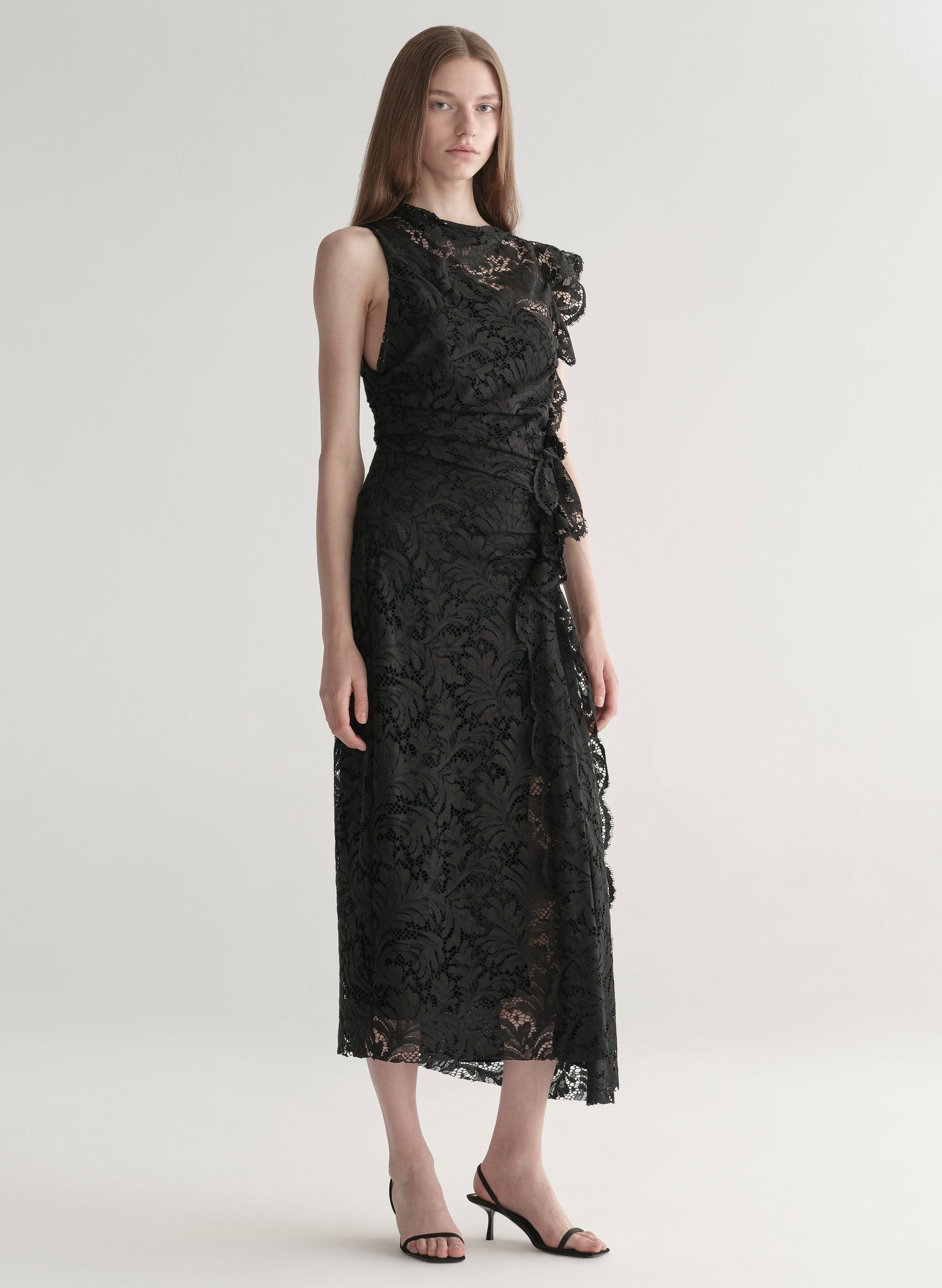 A.L.C Astrid Lace Midi Dress at Romi Boutique