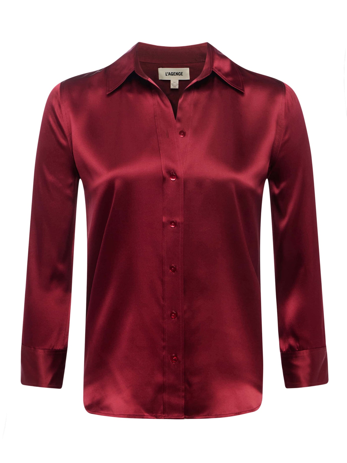DANI 3/4 SLEEVE BLOUSE IN BLACK CHERRY