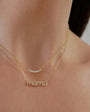 EF Collection Full Cut Diamond Arc Necklace at Romi Boutique