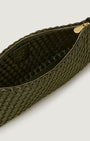 Naghedi GALA CLUTCH SATIN IN JUNIPER at Romi Boutique