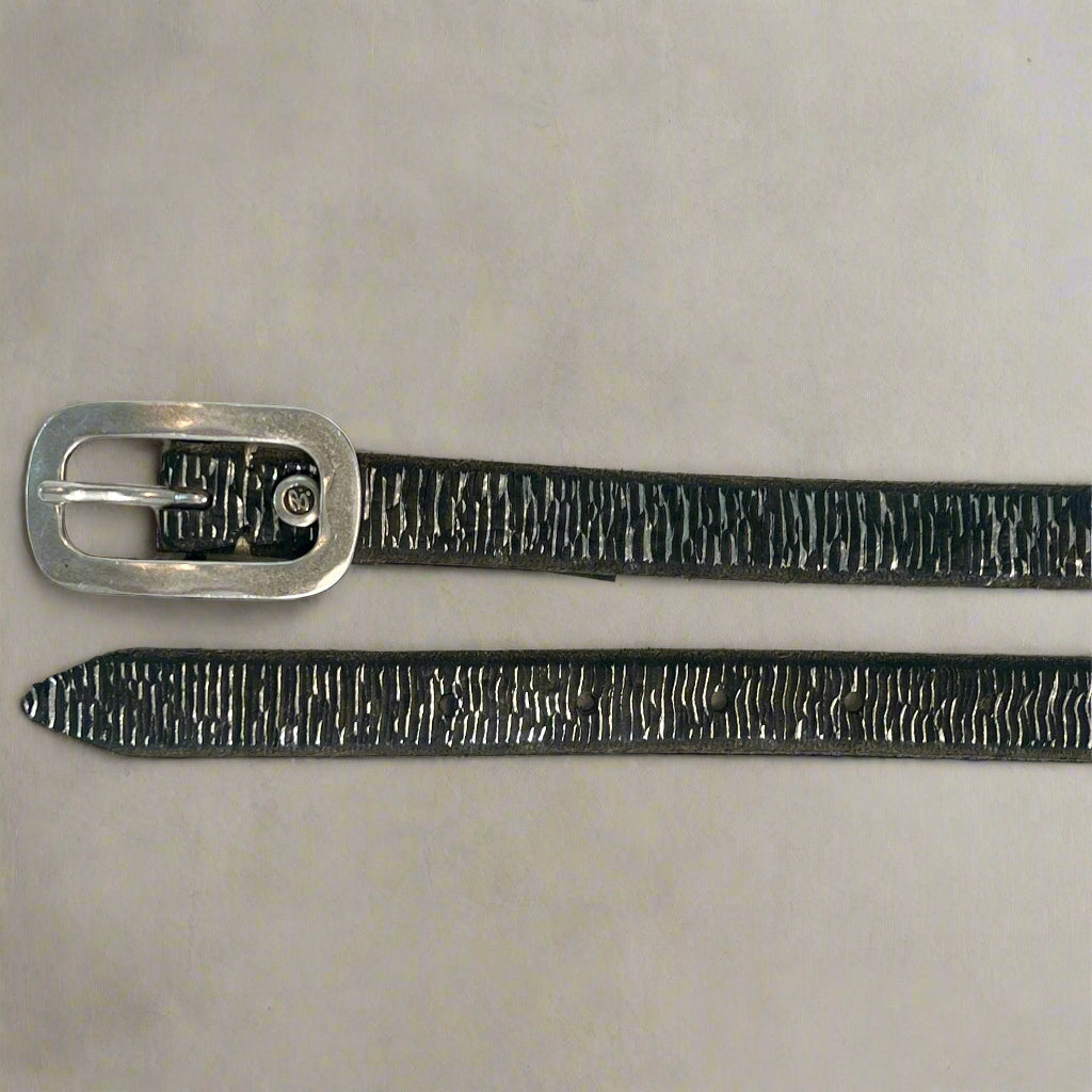 JANINE SKINNY IN ANTHRACITE/SILVER - Romi Boutique