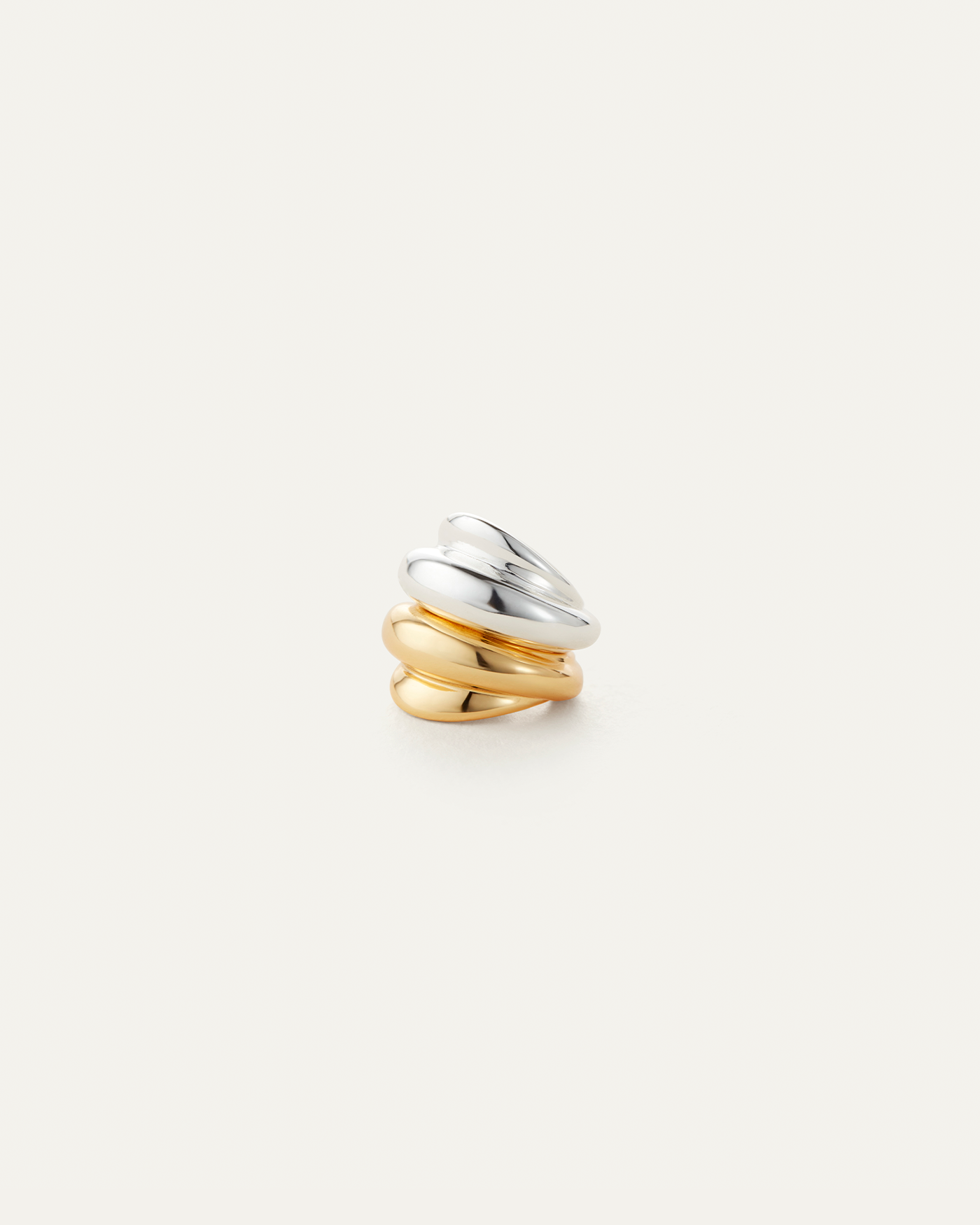 LEONA EAR CUFF SET IN TWO-TONE