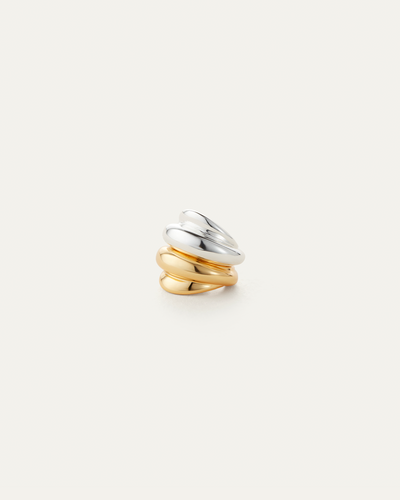 LEONA EAR CUFF SET IN TWO-TONE