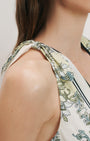 Veronica Beard KALIZA SCARF PRINT MIDI DRESS at Romi Boutique