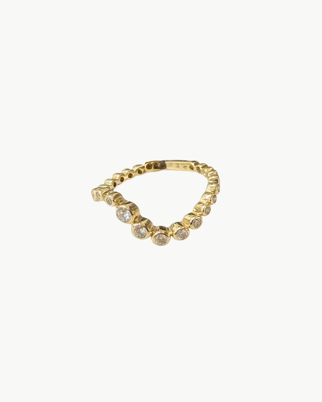 Lumilla Curvy Diamond Band at Romi Boutique