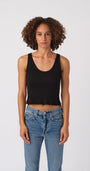 Amo CROP RIB TANK at Romi Boutique
