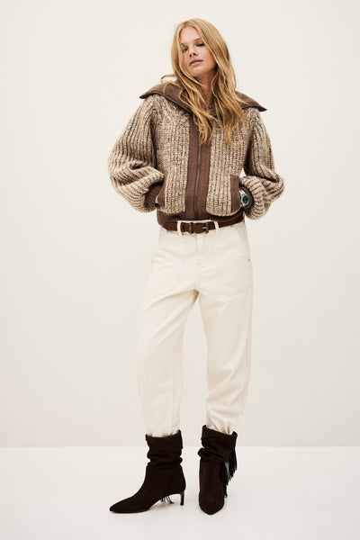RABEL CARDIGAN IN MARRON
