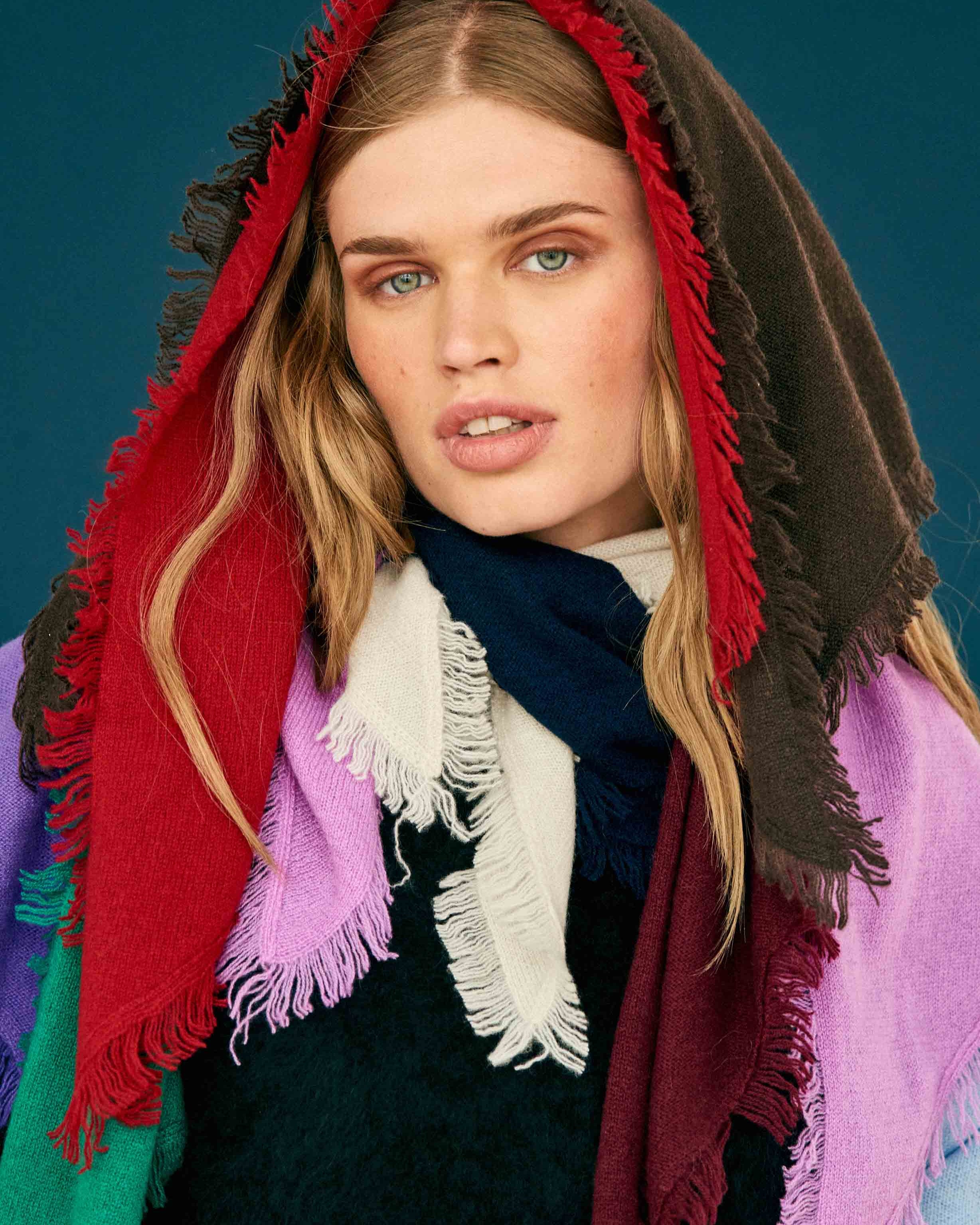 Distressed Triangle Scarf