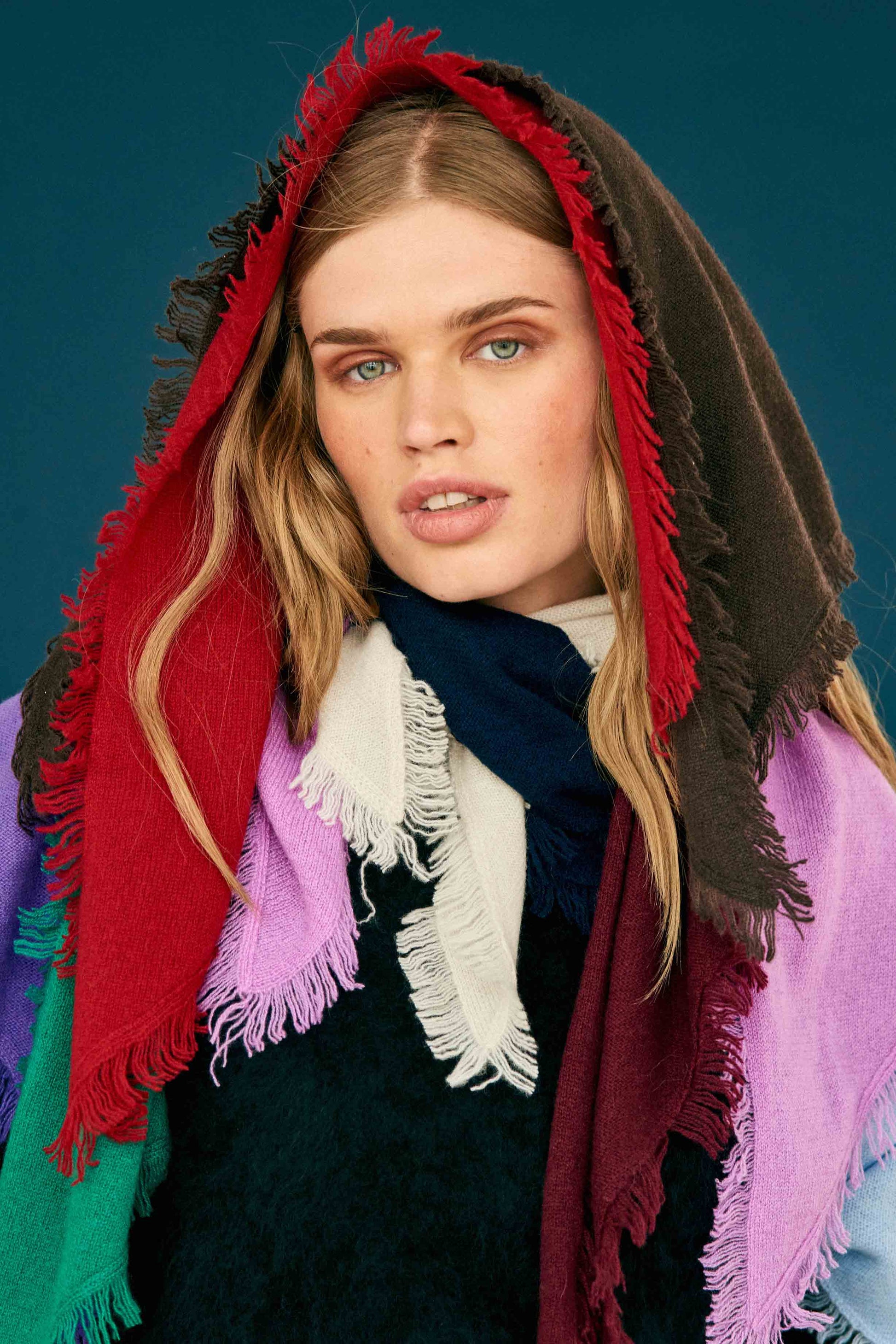 Distressed Triangle Scarf