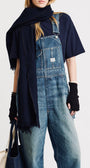 Denimist Slouch Bib Overall at Romi Boutique