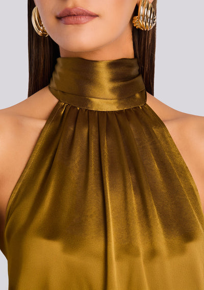 MARTINA TOP IN OCHRE