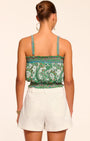 Ramy Brook MILEY SMOCKED SLEEVELESS CROP TOP at Romi Boutique