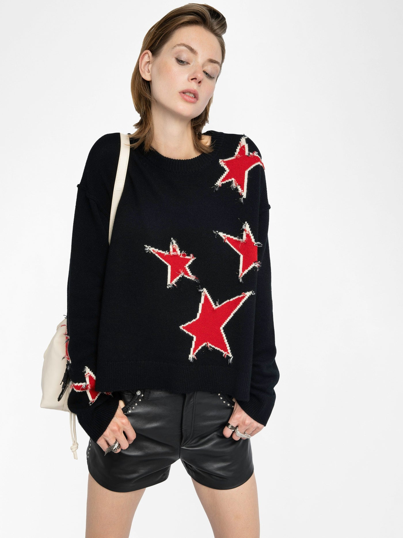 MARKUZ CASHMERE SWEATER IN BLACK