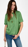 Zadig & Voltaire TOPHER SATIN TOP at Romi Boutique