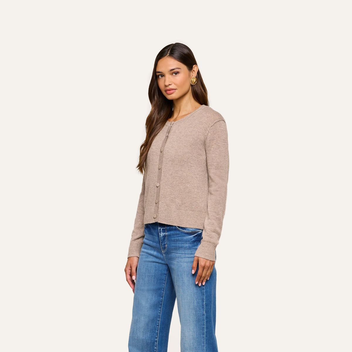 L'Agence Malone Cashmere Cardigan at Romi Boutique