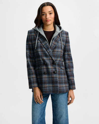 ORIA DICKEY JACKET IN BLUE MULTI