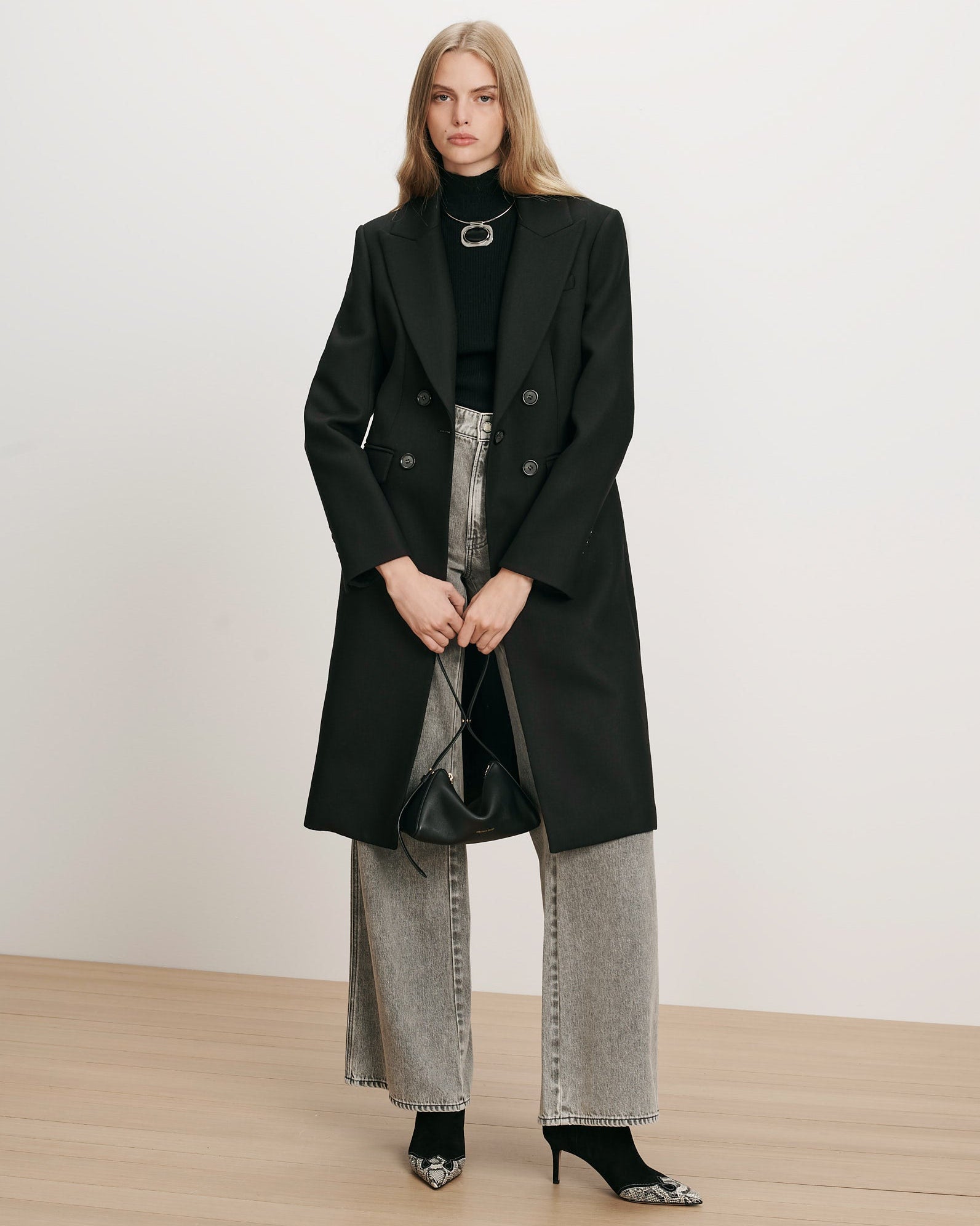 Stryder Double-Breasted Dickey Coat