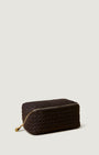 Naghedi CARAVAN MEDIUM COSMETIC CASE IN CHOCOLATE at Romi Boutique