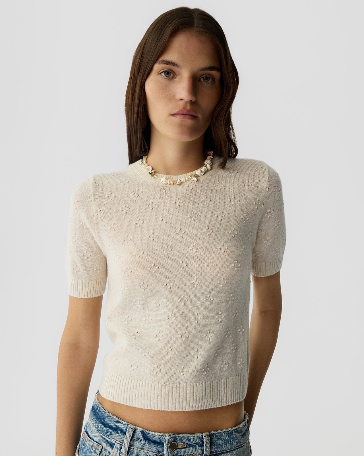 Guest In Residence COMPASS SWEATER TEE at Romi Boutique