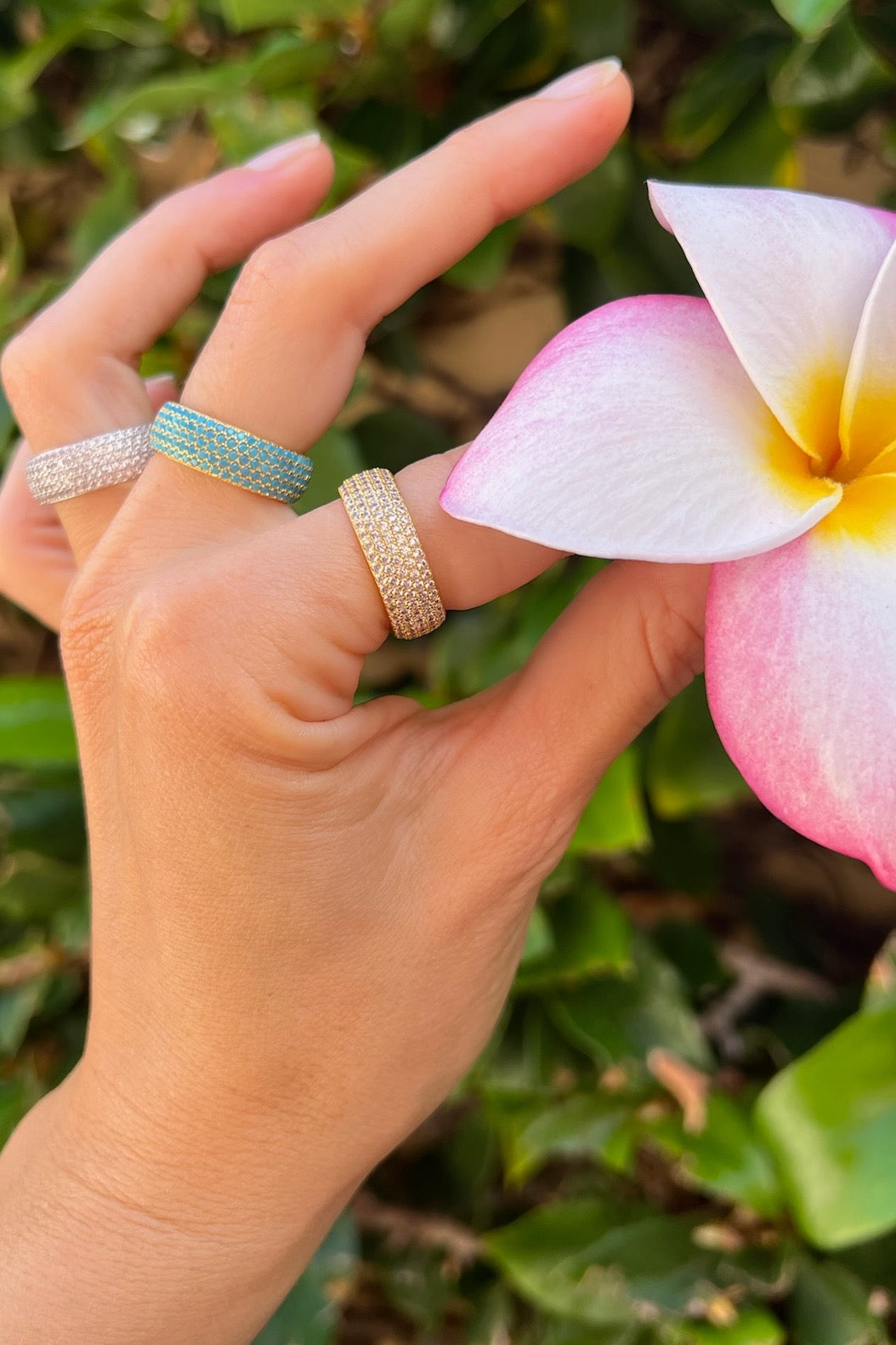 Native Gem Mini Billionaire Ring In Gold at Romi Boutique