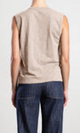 Pharaoh Muscle Shell in Supima Slub at Romi Boutique