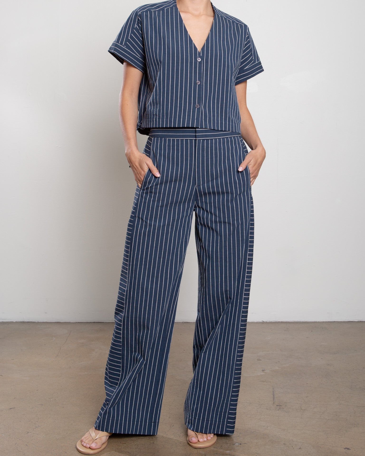 Wes Pant in Raised Stripe