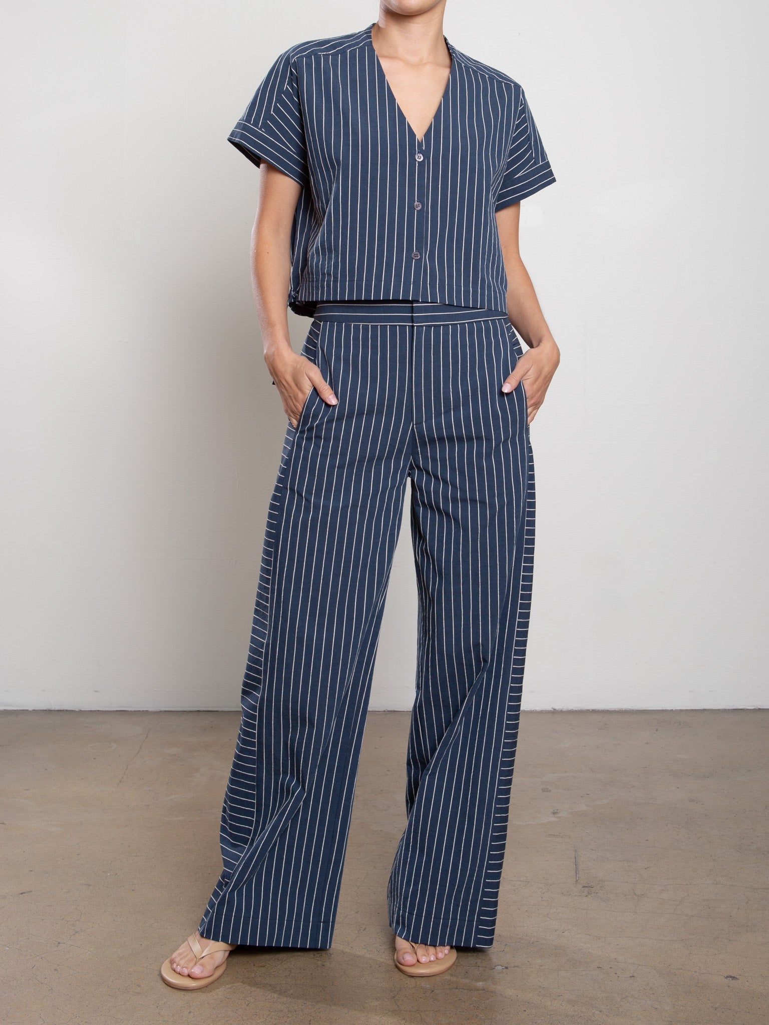 Wes Pant in Raised Stripe