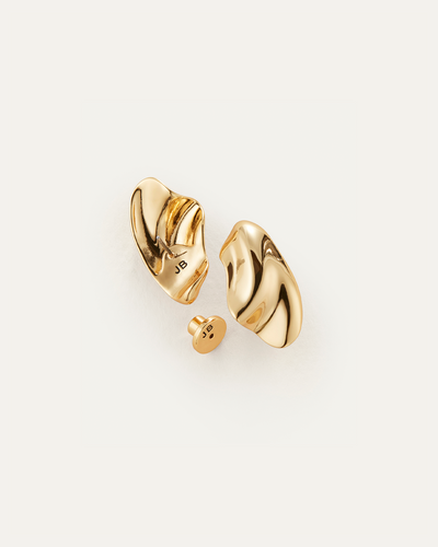 PORTIA EARRINGS IN HIGH POLISH GOLD