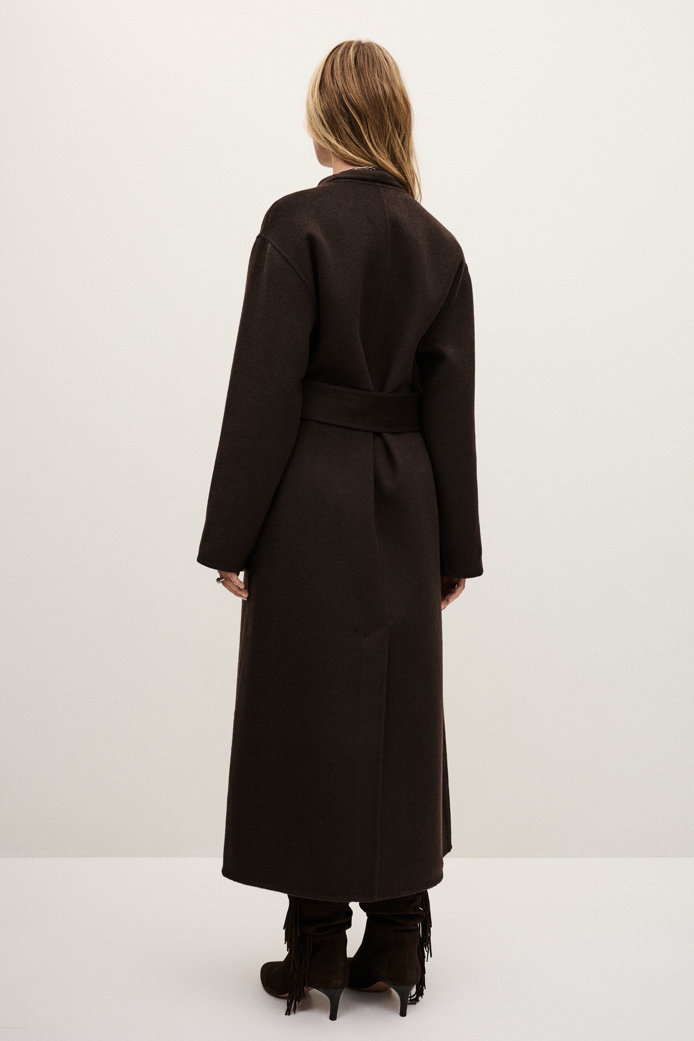 KAY COAT IN MARRON