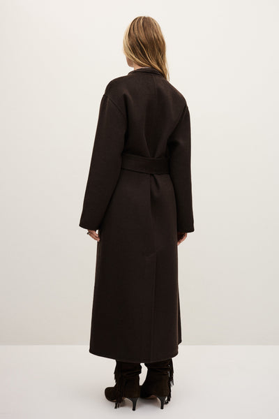 KAY COAT IN MARRON