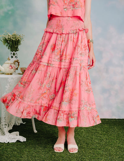 NOLAN SKIRT IN MAYFAIR FLORAL PRINT